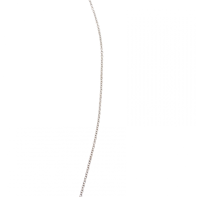 Pre Owned Tiffany & Co. Atlas II Medallion Silver Pendant Necklace