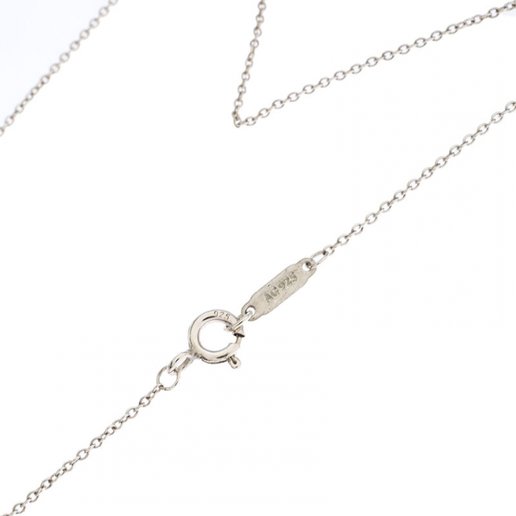 Pre Owned Tiffany & Co. Atlas Silver Pendant Necklace