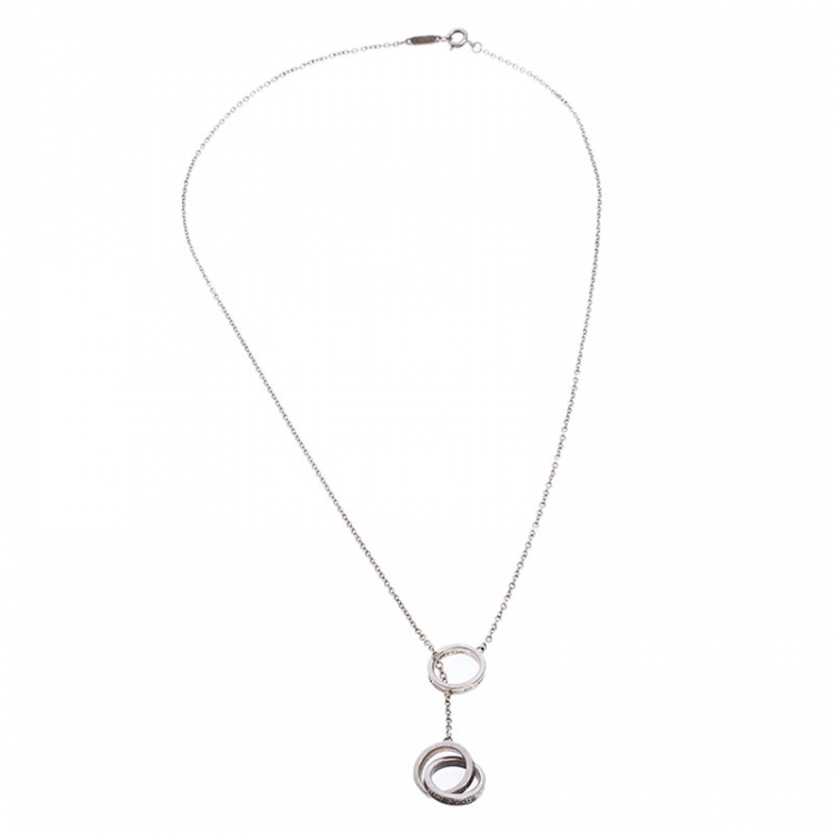 Tiffany & Co 925 Silver 18K Pink Gold Necklace E1051 | Tiffany & Co. | Buy  at TrueFacet