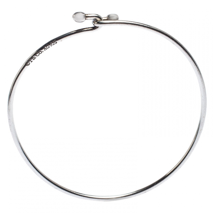 Pre Owned Tiffany & Co. Silver Wire Hook Bracelet