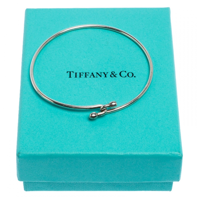Pre Owned Tiffany & Co. Silver Wire Hook Bracelet