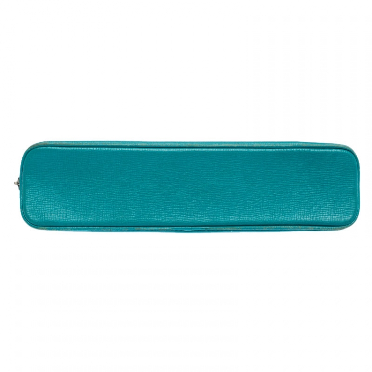 Pre Owned Tiffany & Co. Turquoise Leather Pencil Case