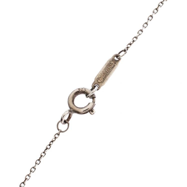 Pre Owned Tiffany & Co. Tiffany 1837 Silver Circle Pendant Necklace