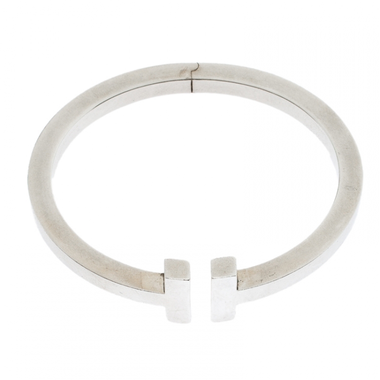 Pre Owned Tiffany & Co. T Square Sterling Silver Bracelet
