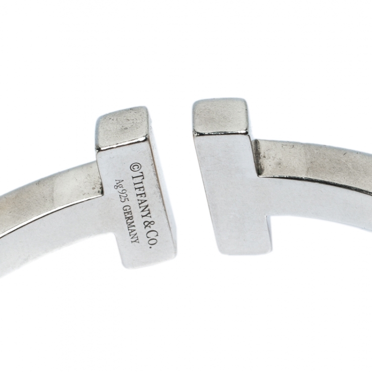 Pre Owned Tiffany & Co. T Square Sterling Silver Bracelet