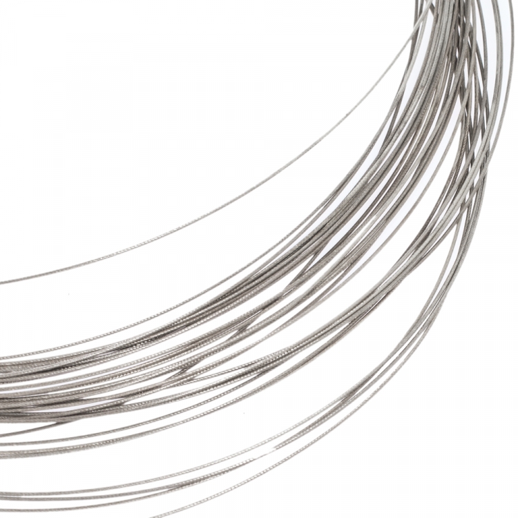 Pre Owned Tiffany & Co. Multi Wire Silver Strand Choker Necklace