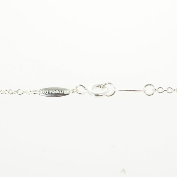 Pre Owned Tiffany & Co. Silver Twisted Key Pendant Necklace