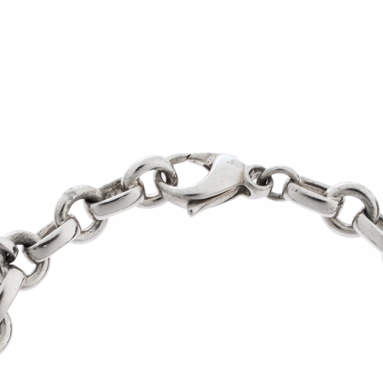 Pre Owned Tiffany & Co. Sterling Silver Atlas Charms Bracelet