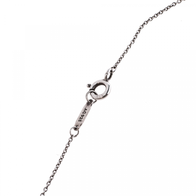 Pre Owned Tiffany & Co. Return To Tiffany Heart Tag Silver Pendant Necklace