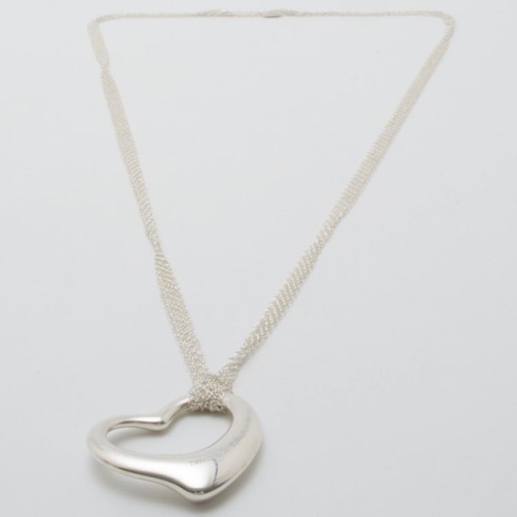 Pre Owned Tiffany & Co. Elsa Peretti Open Heart Pendant