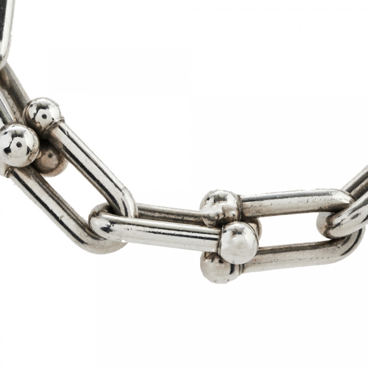 Pre Owned Tiffany & Co. Sterling Silver HardWear Link Bracelet