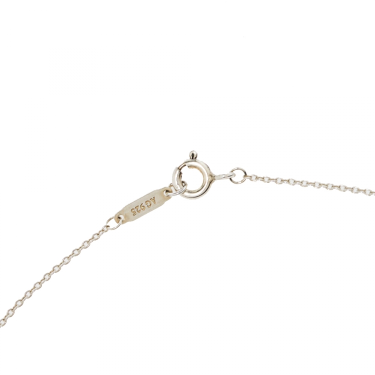 Pre Owned  Tiffany & Co. Atlas Pierced Silver Pendant Necklace