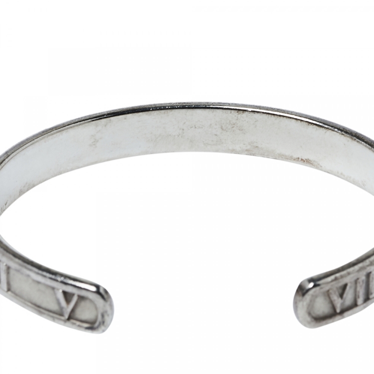 Pre Owned Tiffany & Co. Vintage Atlas Silver Open Cuff Bracelet 