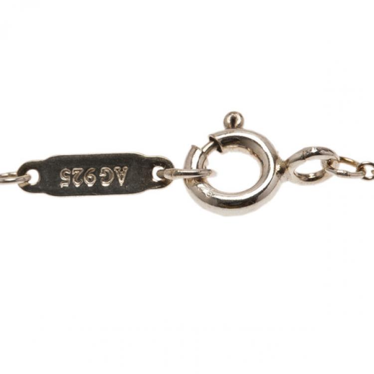 Pre Owned Tiffany & Co. Return to Tiffany Mini Double Heart Tag Pendant