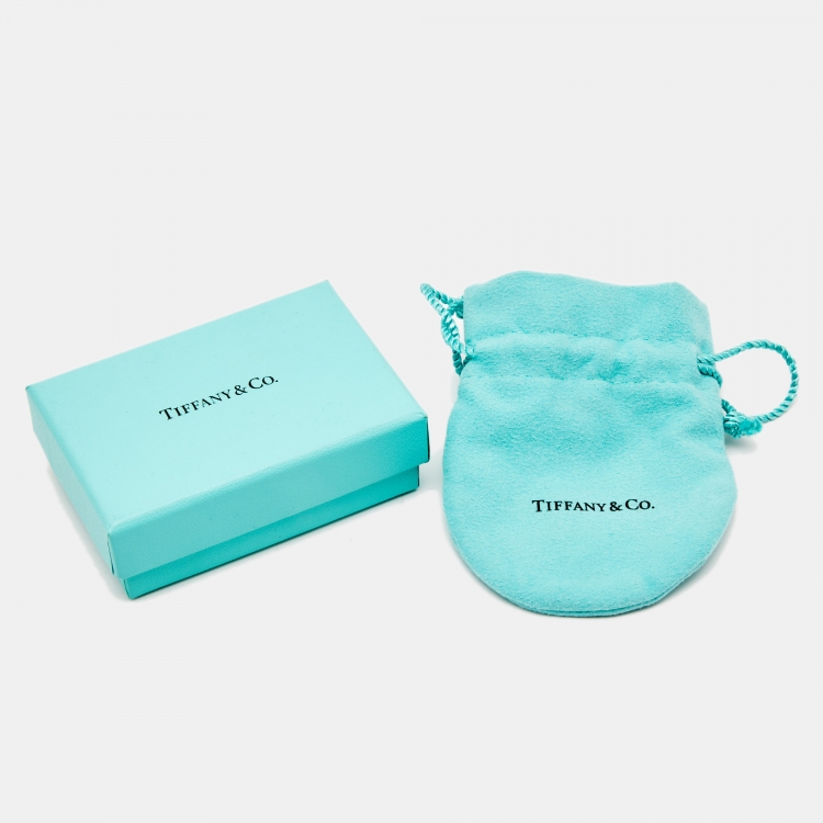 Pre Owned Tiffany & Co. Return To Tiffany Mini Heart Enamel Sterling Silver Bead Bracelet