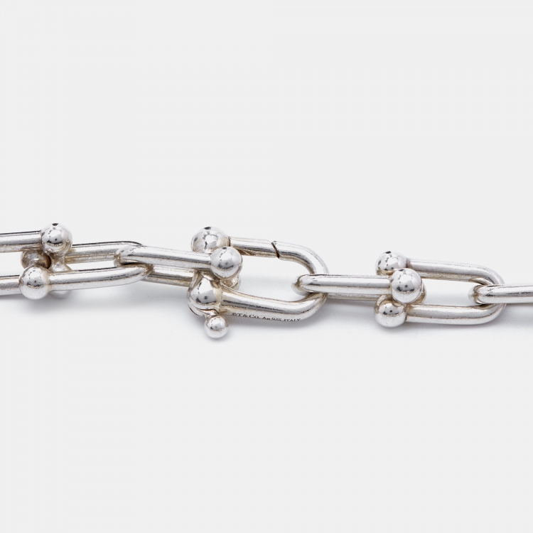 Pre Owned Tiffany & Co. HardWear Sterling Silver Graduated Link Necklace