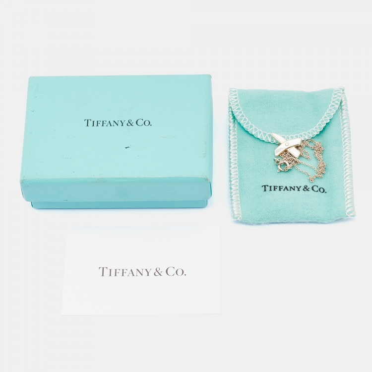 مملوكة مسبقًا Tiffany & Co. Paloma Picasso Graffiti X Silver Pendant Necklace
