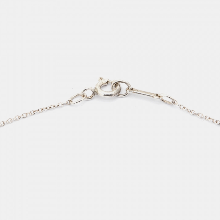 مملوكة مسبقًا Tiffany & Co. Paloma Picasso Graffiti X Silver Pendant Necklace