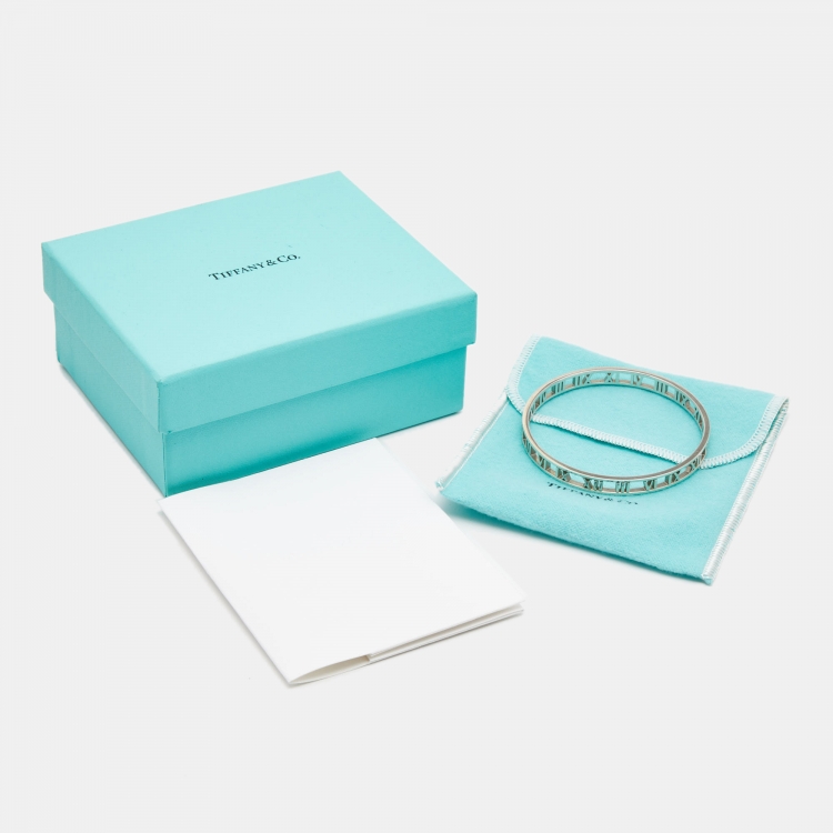Pre Owned Tiffany & Co. Atlas Sterling SIlver Bangle Bracelet