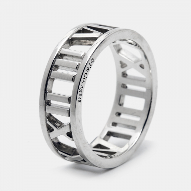 Tiffany & Co Ring 2003 Atlas Collection Curved Wide Band