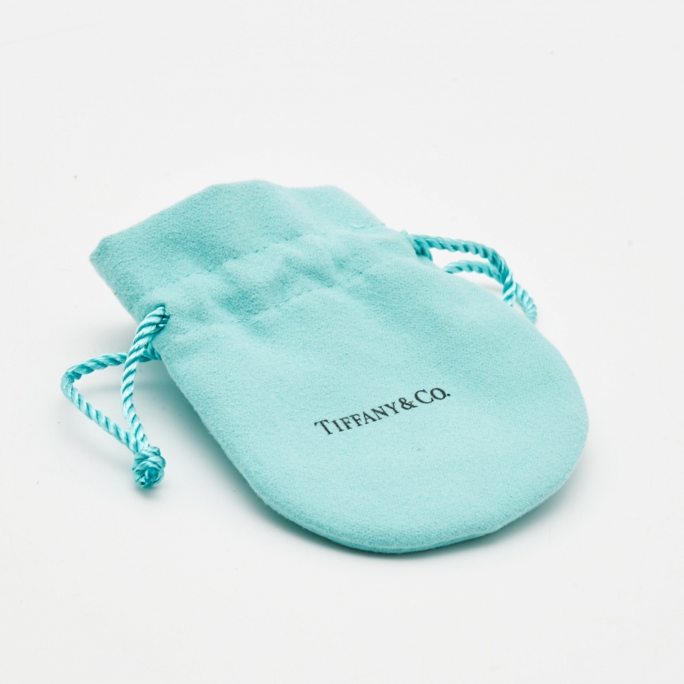 Pre Owned Tiffany & Co. Open Atlas Sterling Silver Ring Size 54