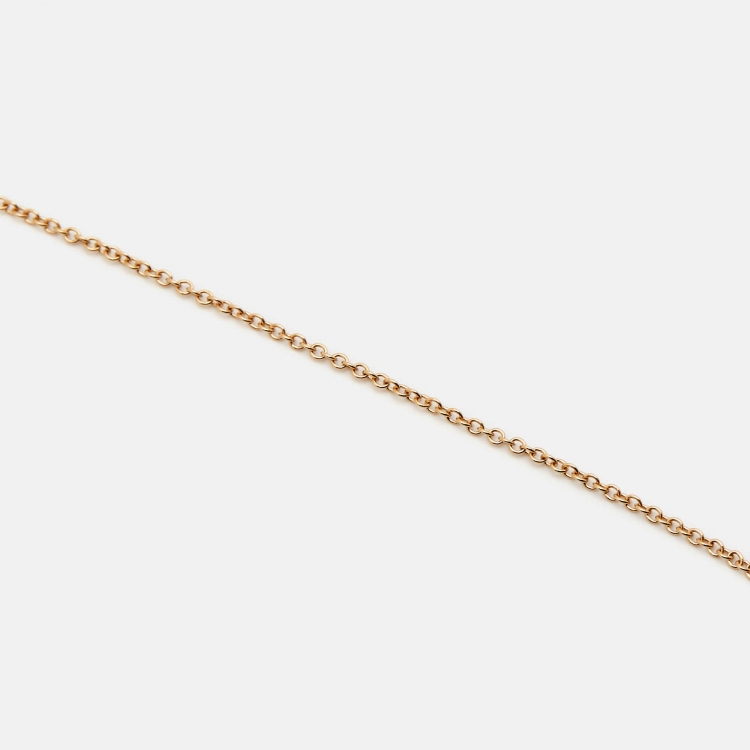 Pre Owned Tiffany & Co. T Smile Mini 18k Rose Gold Necklace
