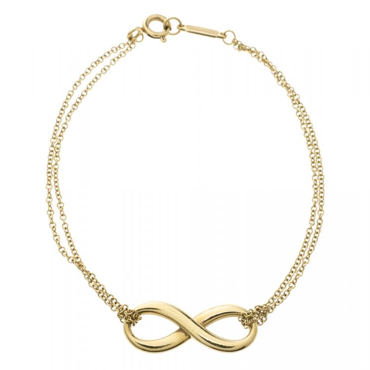 Pre Owned Tiffany & Co. Infinity 18k Gold Bracelet