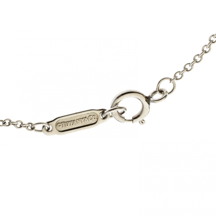 Pre Owned Tiffany & Co. Infinity Diamond & Platinum Bracelet