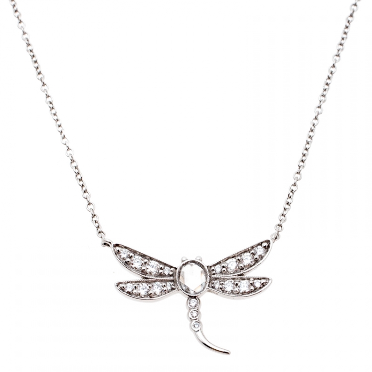 Alex Monroe Gold Teeny Tiny Dragonfly Necklace | ModeSens