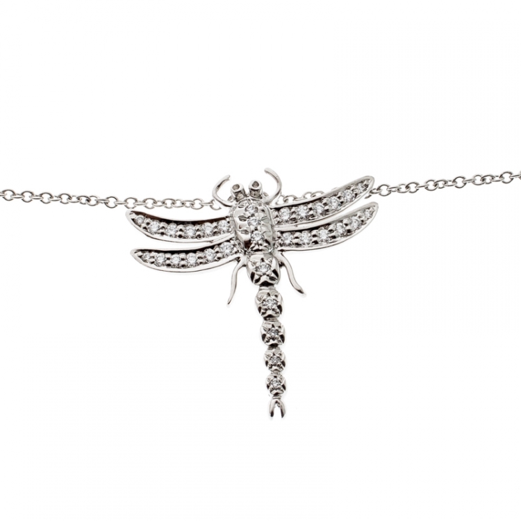tiffany dragonfly pendant necklace