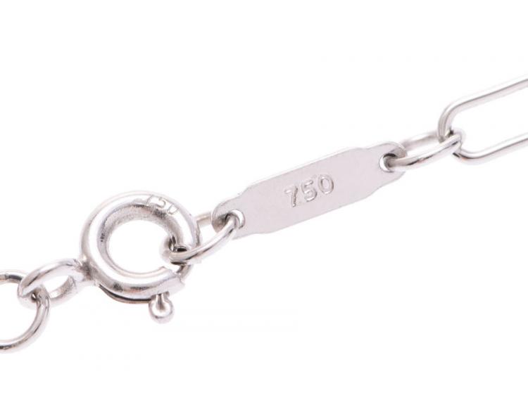 Pre Owned Tiffany & Co. 18K White Gold Chain Necklace 