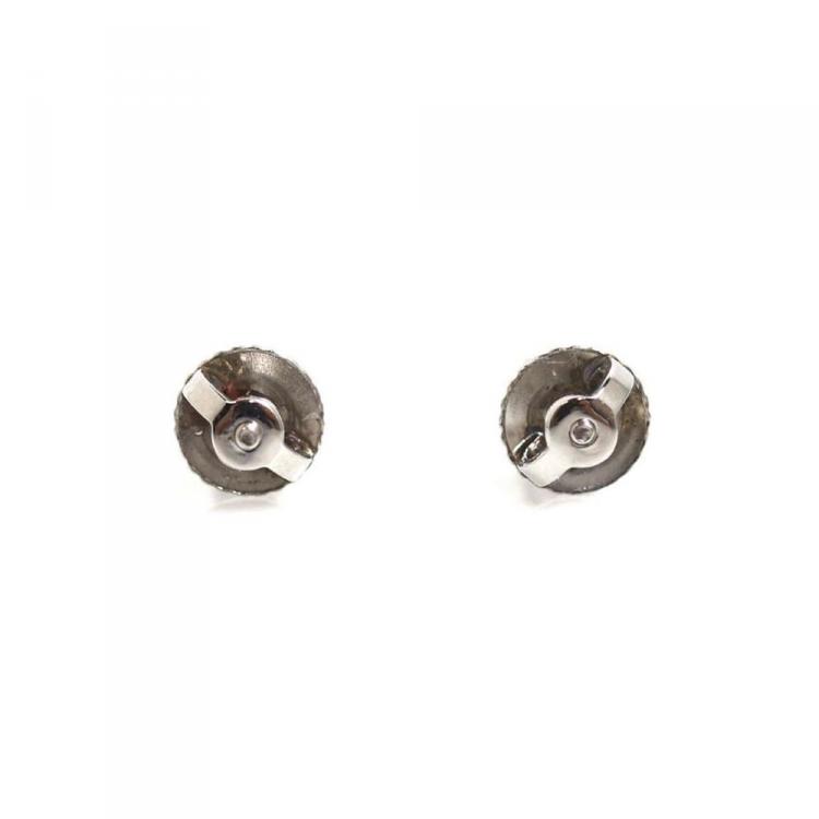 Pre Owned Tiffany & Co Diamond Platinum Stud Earrings 