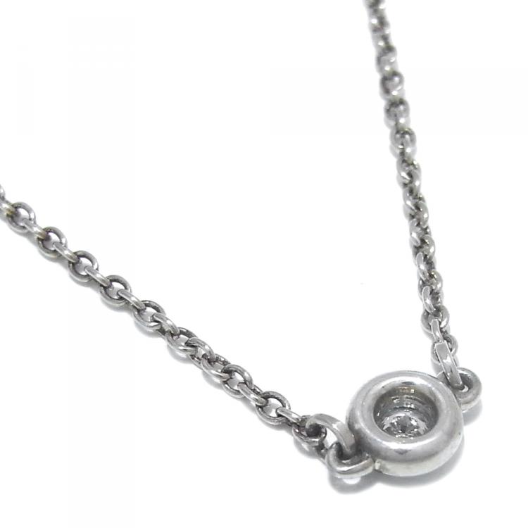 Pre Owned Tiffany & Co. Silver By The Yard Diamond Bracelet 