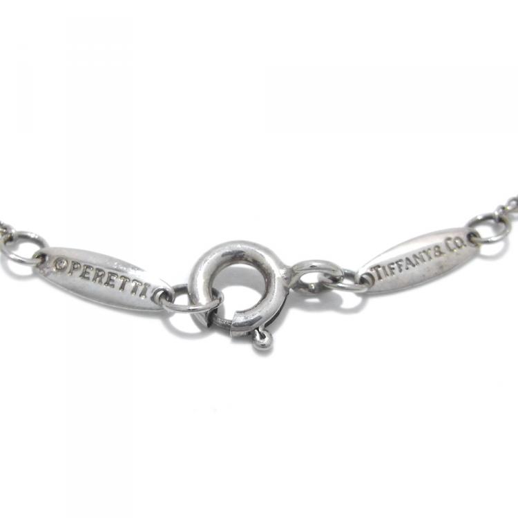 Pre Owned Tiffany & Co. Silver By The Yard Diamond Bracelet 