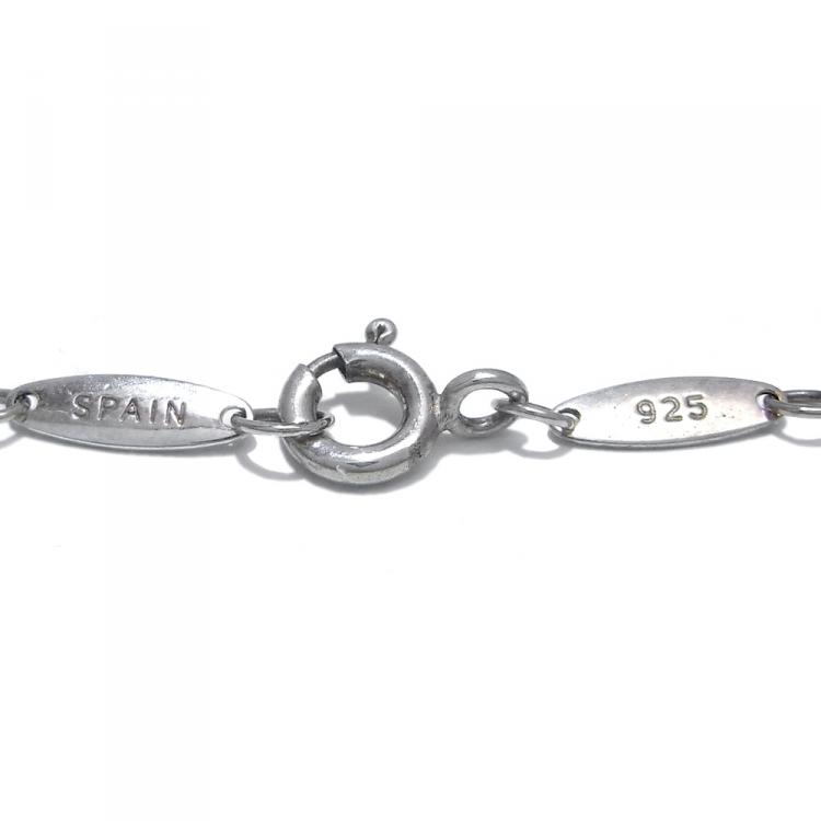 Pre Owned Tiffany & Co. Silver By The Yard Diamond Bracelet 