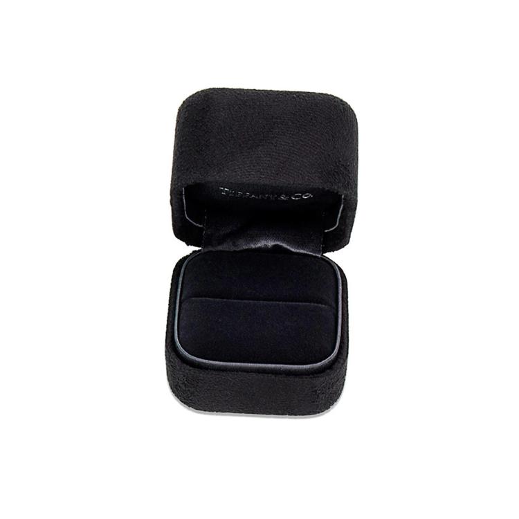 Pre Owned Tiffany & Co. Diamond 0.07 CTW Platinum Band Ring Size 58