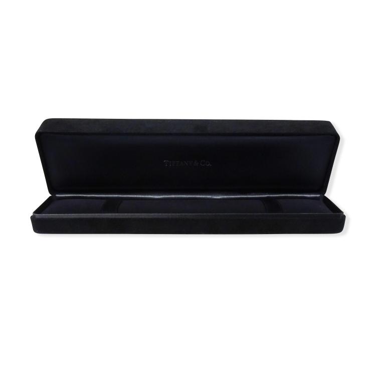 Pre Owned Tiffany & Co. 0.18 CTW Diamond Solitaire 18K Rose Gold Bracelet 