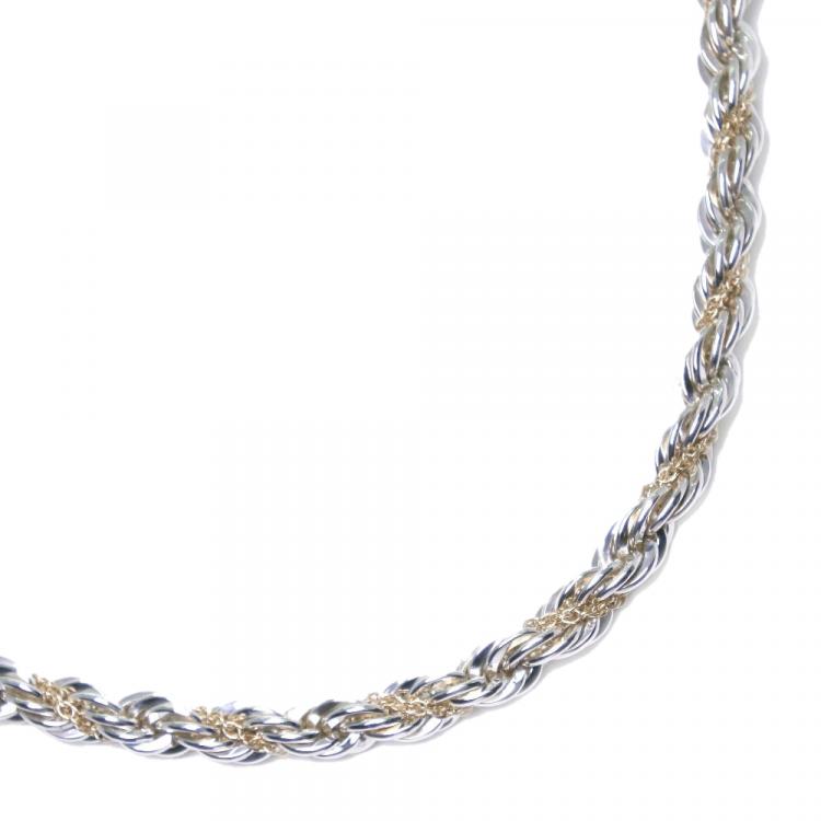 tiffany silver rope necklace