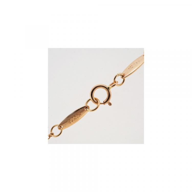 Pre Owned Tiffany & Co. Open Heart 18K Rose Gold Necklace 