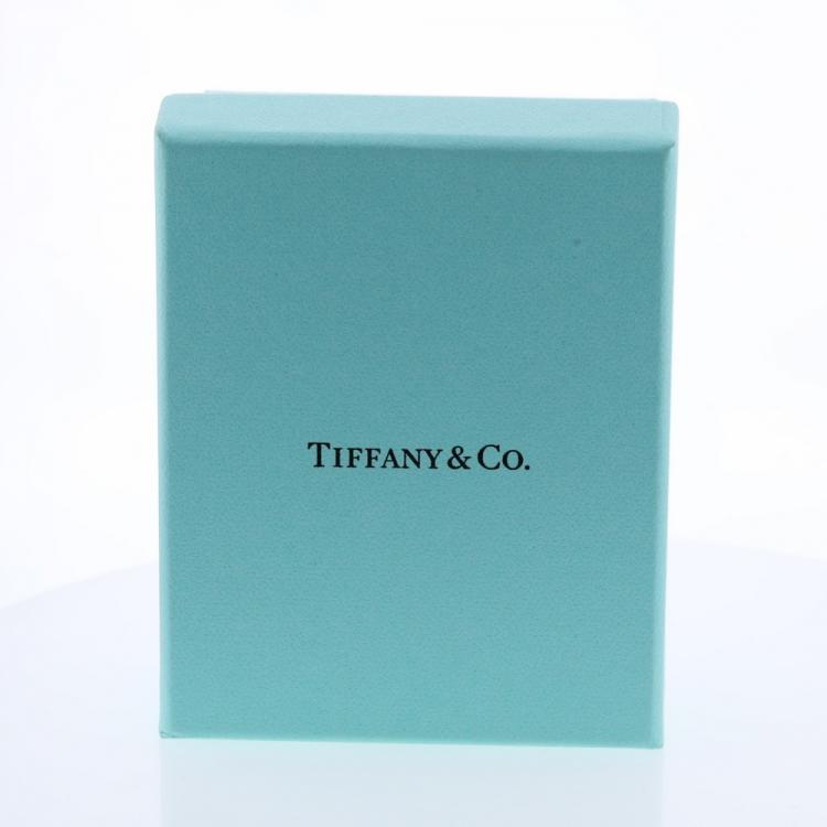 Pre Owned Tiffany & Co. 1837 Interlocking Circle Rubedo Silver Necklace