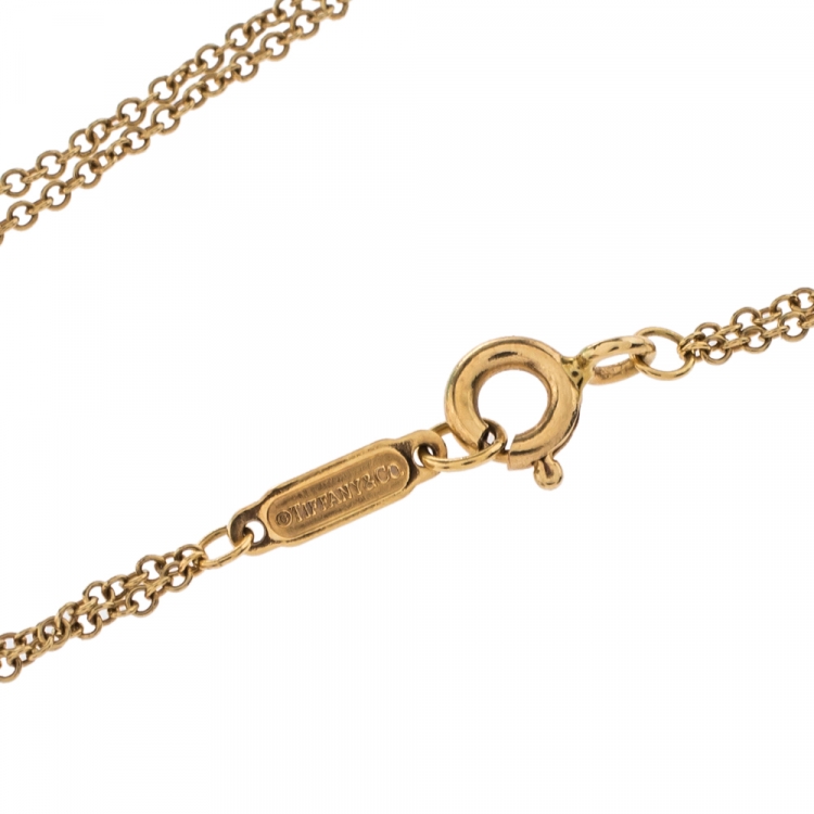 Pre Owned Tiffany & Co. Infinity 18K Yellow Gold Bracelet