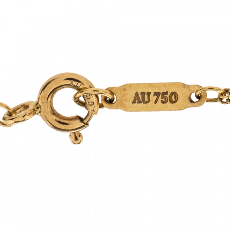 Pre Owned Tiffany & Co. Infinity 18K Yellow Gold Bracelet