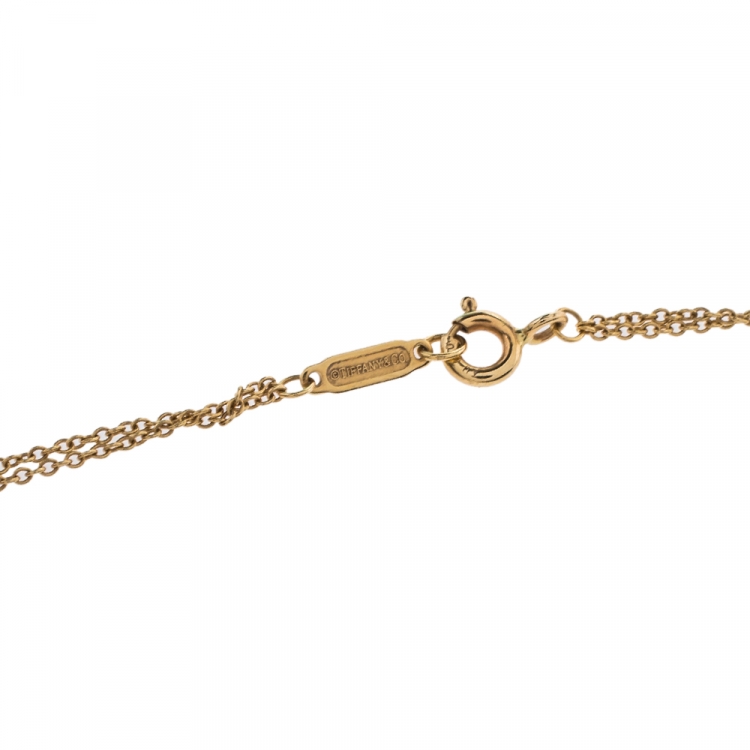 Pre Owned Tiffany & Co. Infinity 18K Yellow Gold Pendant Necklace