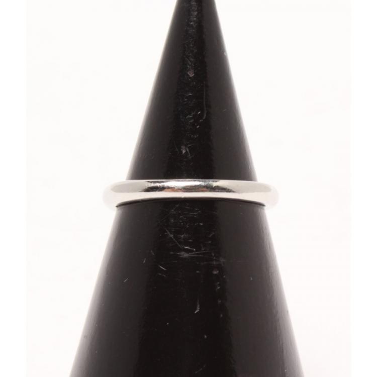 Pre Owned Tiffany & Co. Platinum Diamond Ring Size EU 48