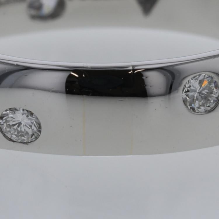 مملوكة مسبقًا Tiffany & Co. Platinum and Diamond Etoile Band Ring US 10