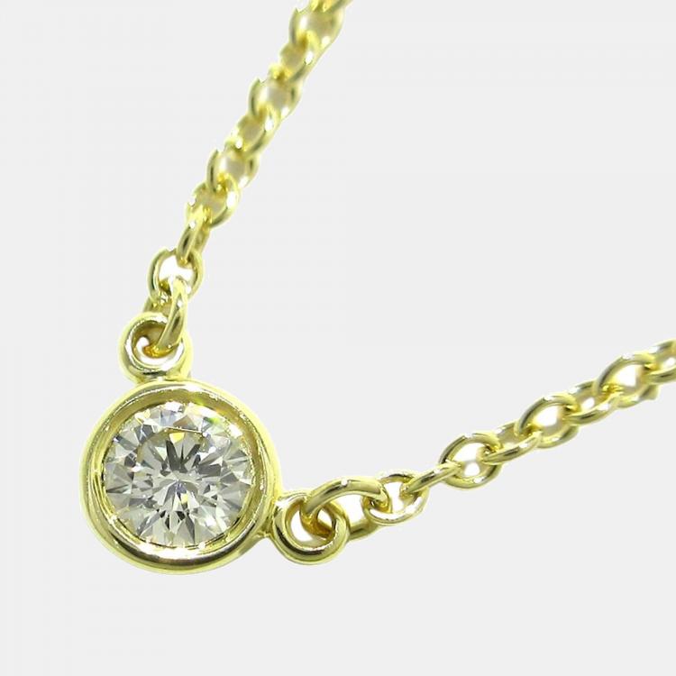 Tiffany & Co. Elsa Peretti Diamonds By The Yard 18K Yellow Gold Diamond ...