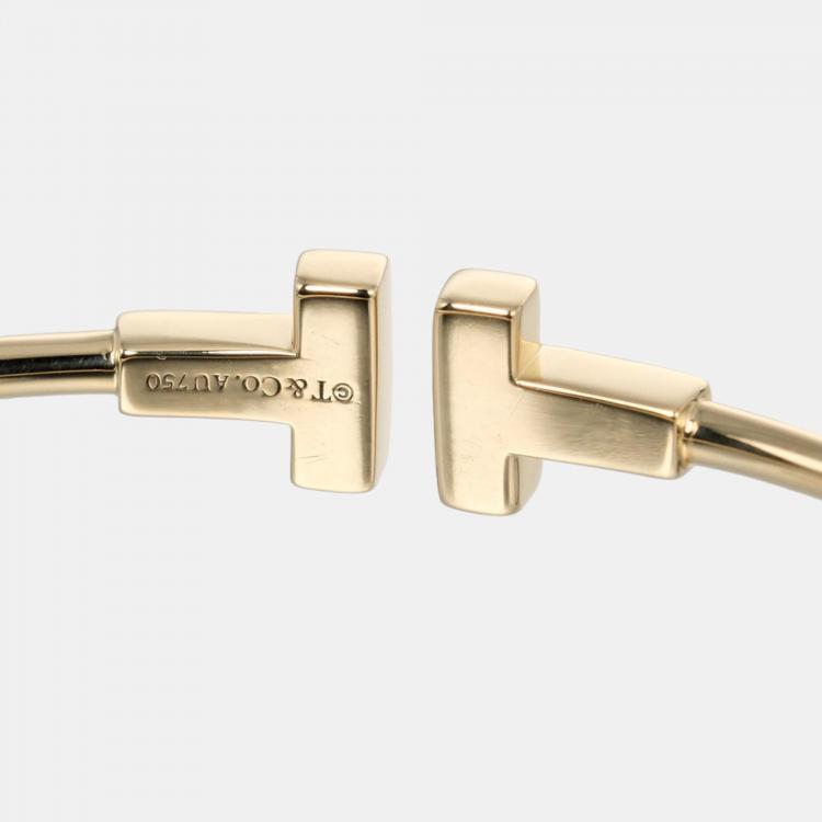 Pre Owned Tiffany & Co. Twire 18K Yellow Gold Bracelet 16