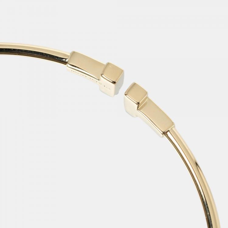 Pre Owned Tiffany & Co. Twire 18K Yellow Gold Bracelet 16