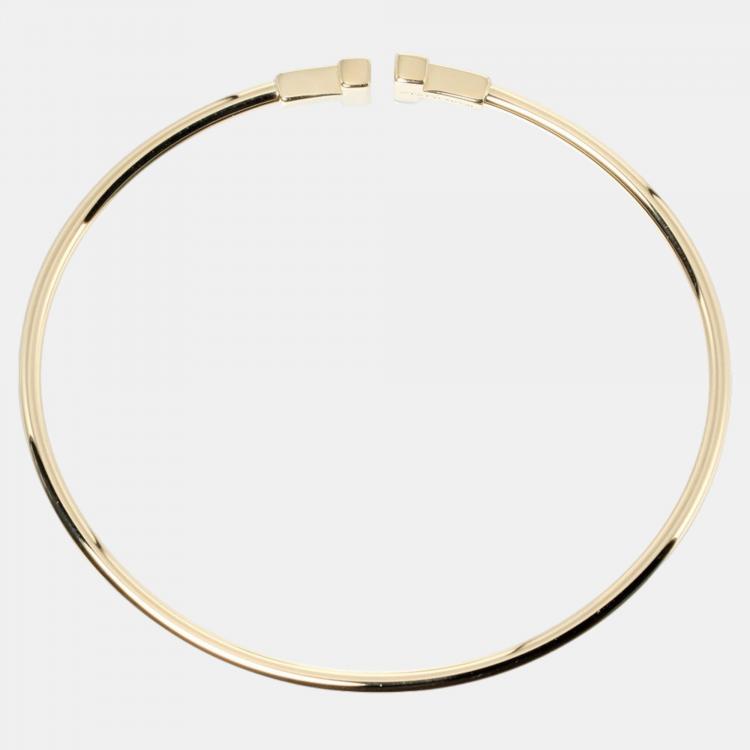 Pre Owned Tiffany & Co. Twire 18K Yellow Gold Bracelet 16