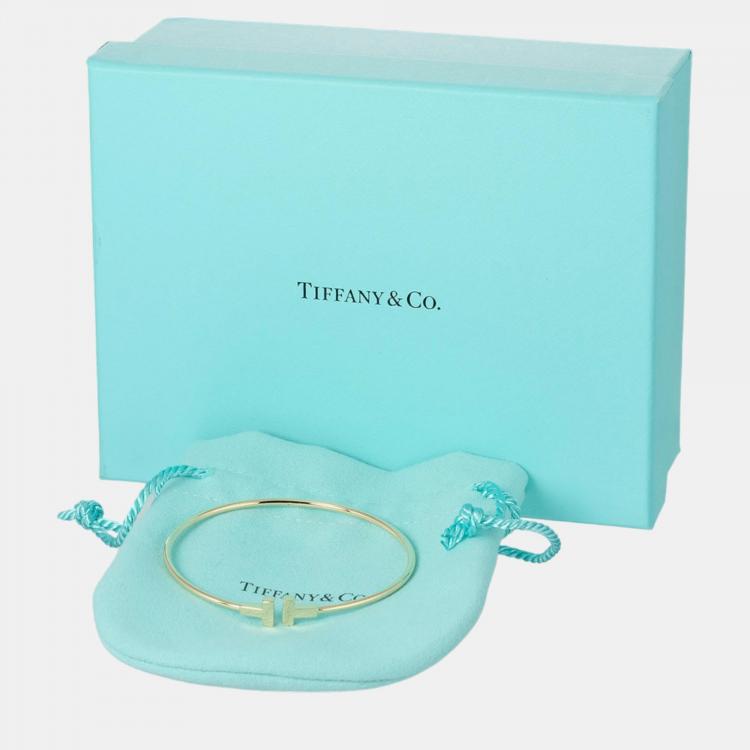 Pre Owned Tiffany & Co. Twire 18K Yellow Gold Bracelet 16